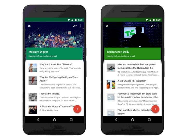 Google Inbox теперь отслеживает события, рассылки и сохранённые ссылки