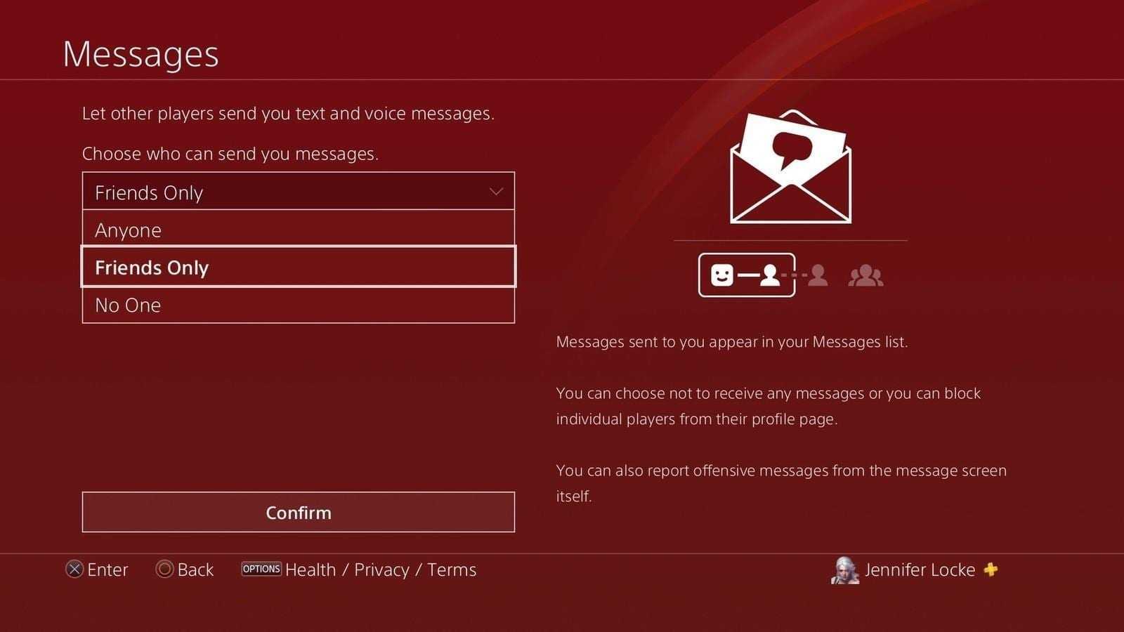 Вредоносные сообщения на PS4 останавливают работу консоли 3 friends only ps4 messaging