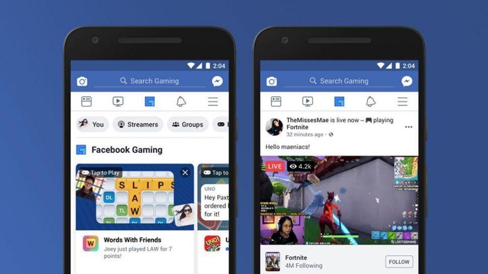 В приложение Facebook появился специальный игровой раздел