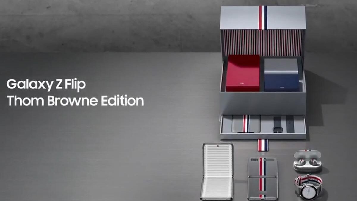 Видео рассекречивает лимитированную версию флагмана Samsung Galaxy Z Flip Thom Browne Edition