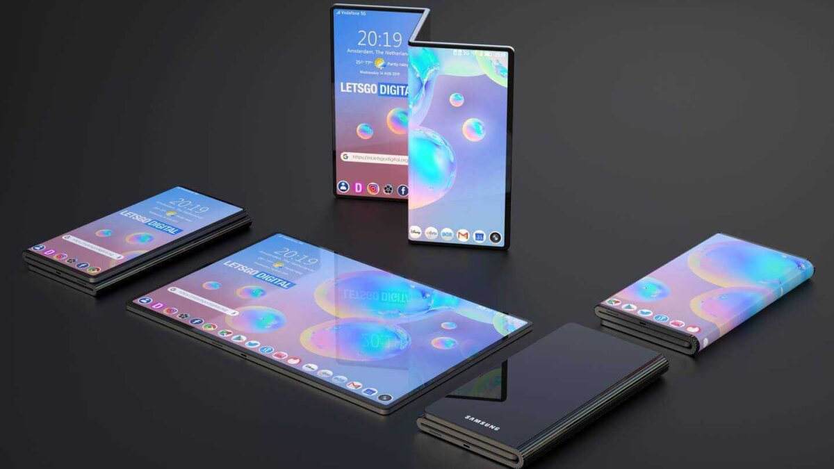 В сеть слили качественные изображения первого смартфона Samsung с двойным складыванием