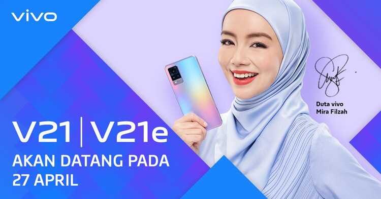 Линейка смартфон Vivo V21 дебютирует 27 апреля