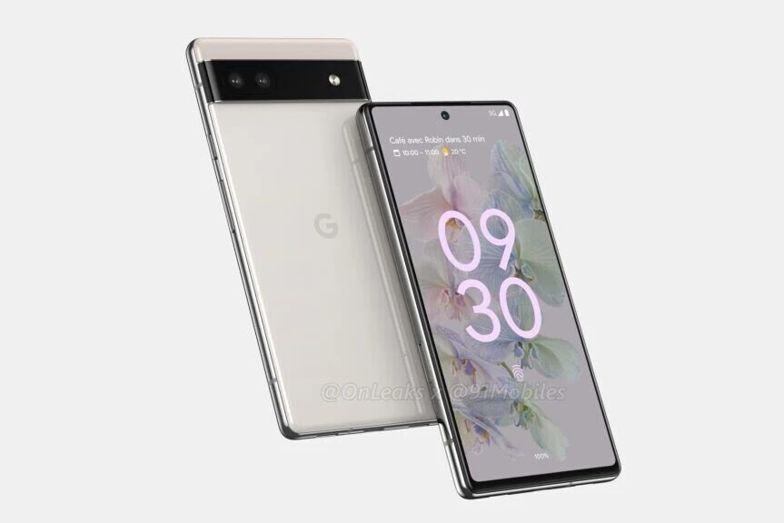 Google Pixel 6a: в сеть попали первые рендеры