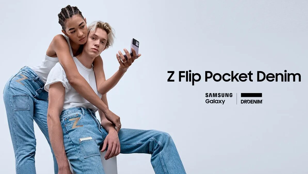 Samsung выпустила лимитированную серию джинсов Z Flip Pocket Denim совместно с Dr Denim