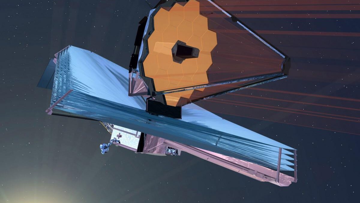 NASA сообщило об успехе первой части развертывания солнцезащитного экрана Уэбба