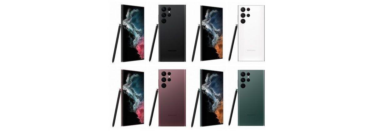 Samsung Galaxy S22 Ultra: рендеры показывают новые расцветки