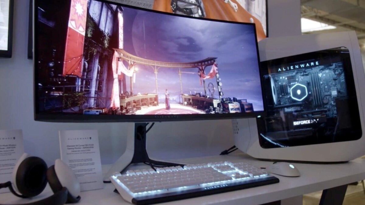 34-дюймовый QD-OLED-монитор Alienware поступит в продажу в следующем месяце