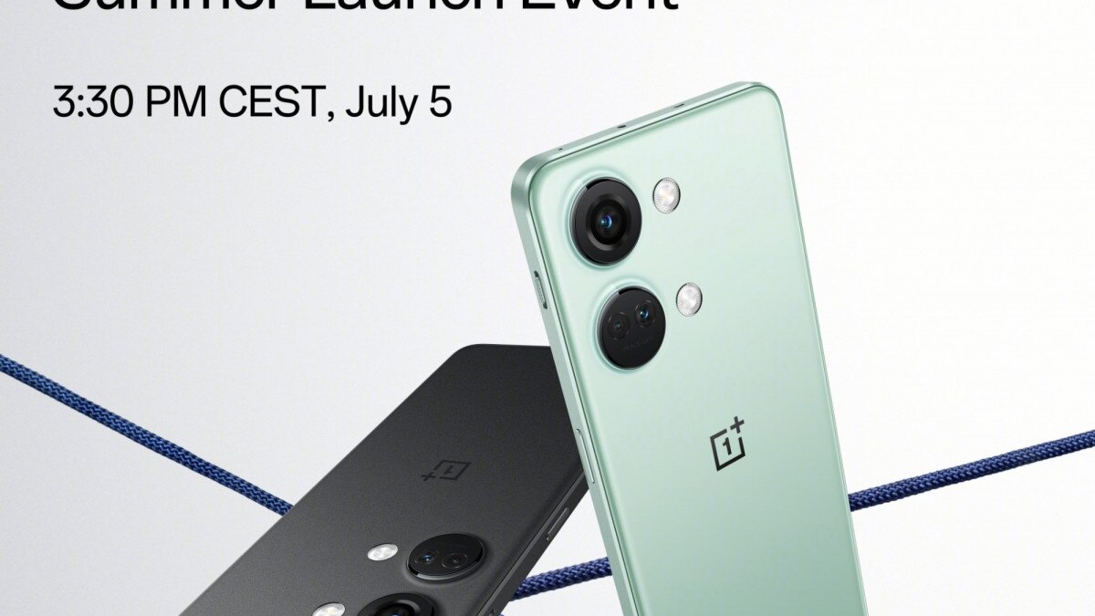 Двухкамерный смартфон OnePlus Nord 3 с задним видом