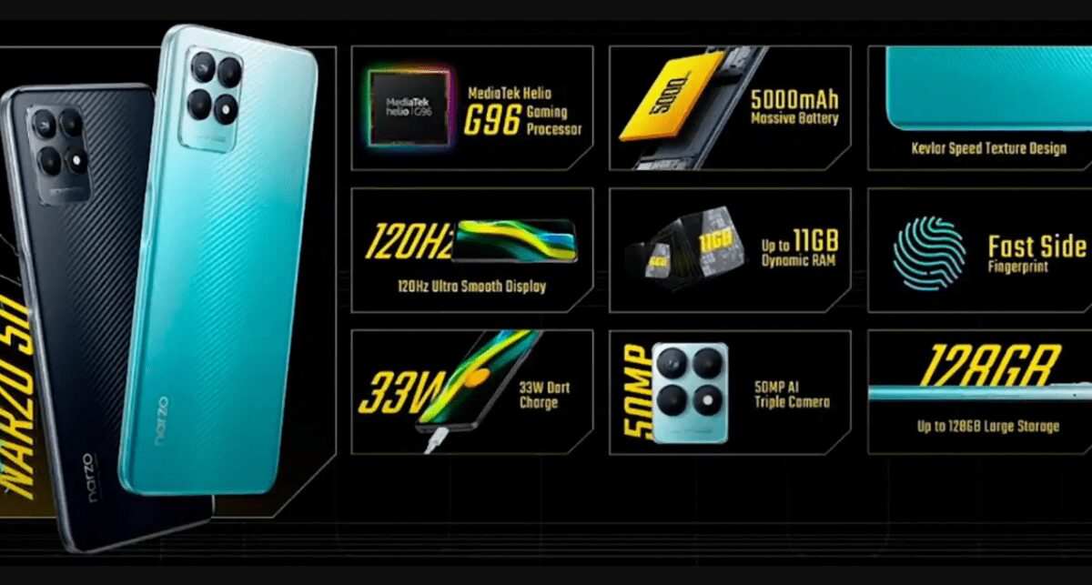 Realme Narzo 50 теперь продаётся в России