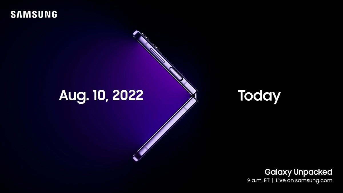 Прямая трансляция презентации Samsung Galaxy Unpacked 2022 на русском языке: Galaxy Z Fold4 и Galaxy Z Flip4 2 Galaxy Unpacked Invite August 2022
