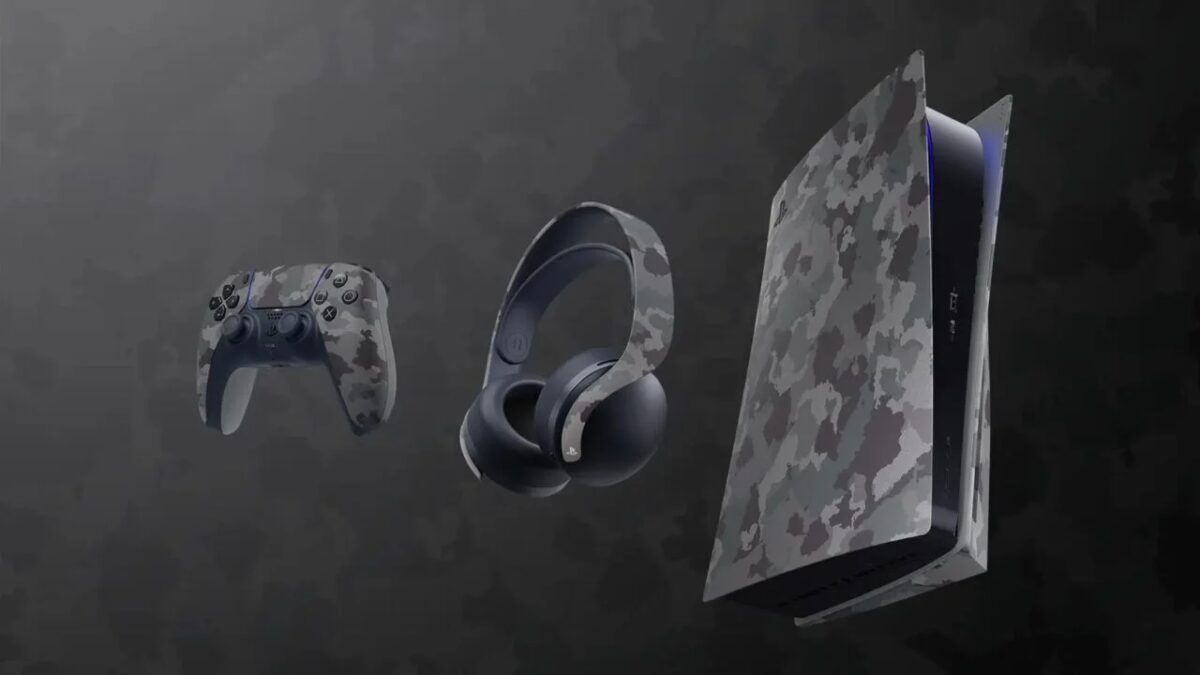 Sony представила коллекционный набор PS5 Grey Camouflage