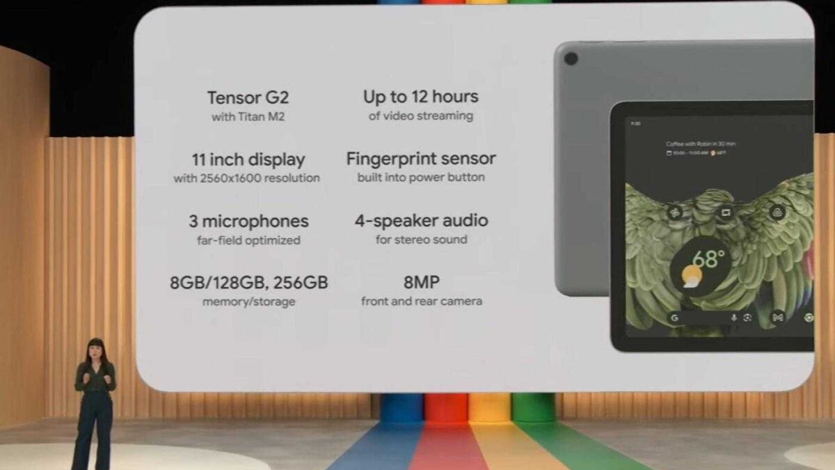 Google представил Pixel Tablet с док-станцией в комплекте