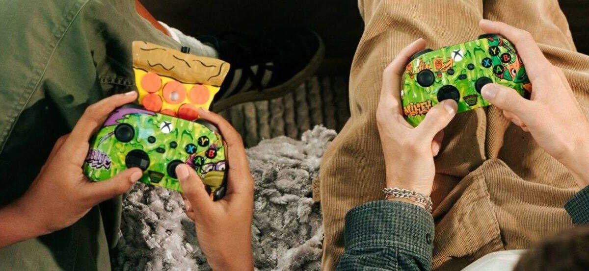 Microsoft представляет оригинальные Xbox-контроллеры с ароматом пиццы в честь Черепашек-ниндзя