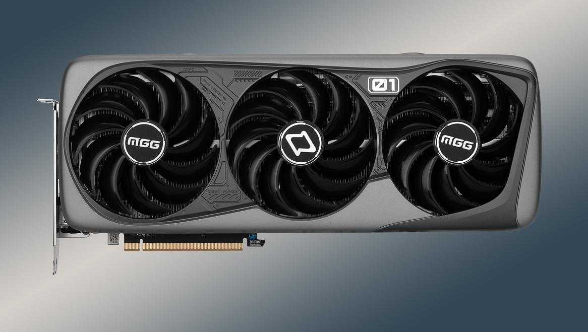 MaxSun GeForce RTX 4070: видеокарта с пятью вентиляторами