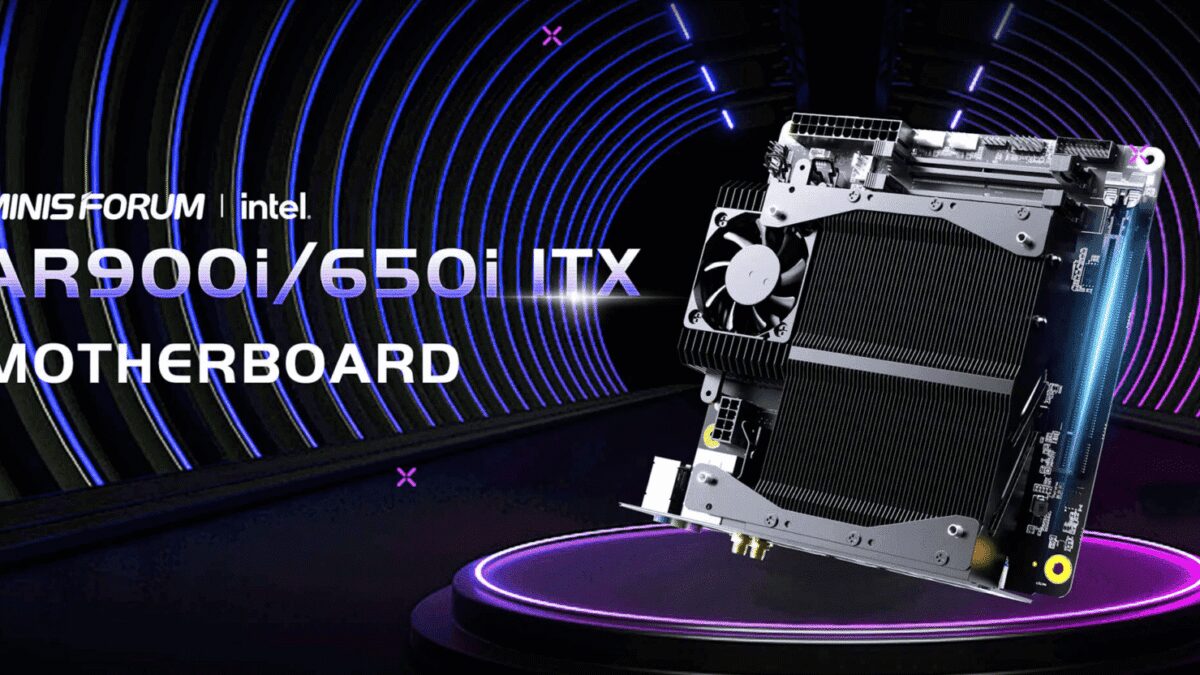 Minisforum выпустил материнскую плату AR900i с Intel Core i9