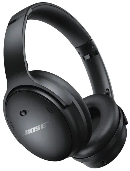 черные наушники Bose с шумоподавлением в полукруглом дизайне