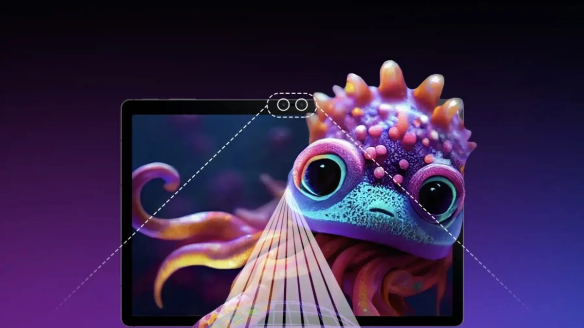 Экран планшета Nubia Pad 3D II с изображением морского питомца