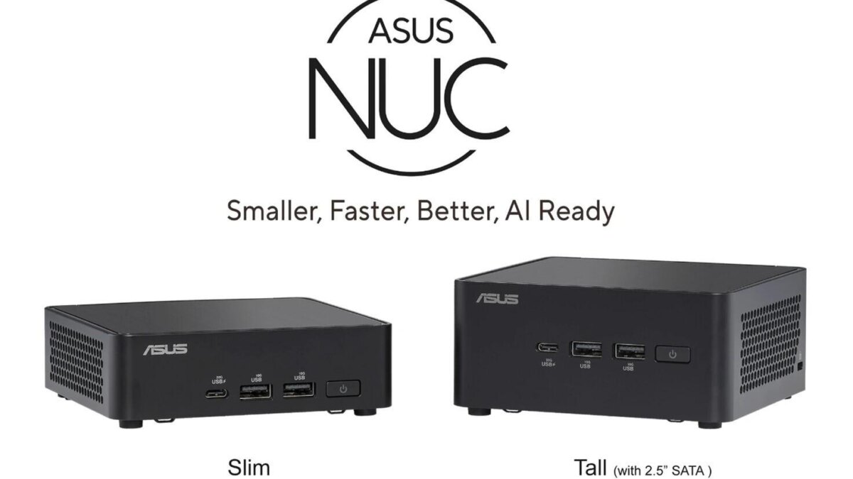 Представлен мини-ПК Asus NUC 14 Pro на Intel Core Ultra 5/7