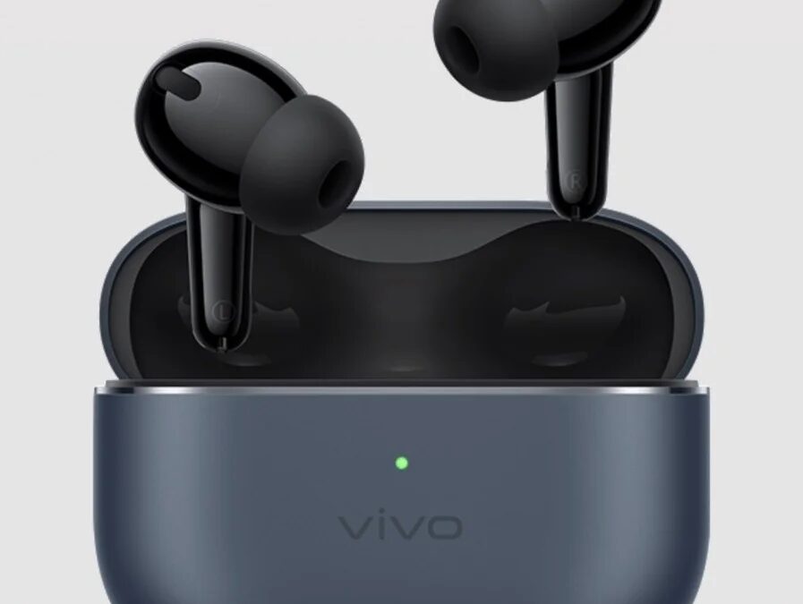 Вид беспроводных наушников Vivo TWS 4 в кейсе сверху