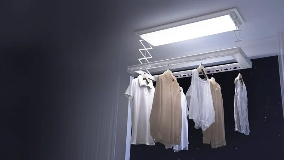 Xiaomi представил складную потолочную сушилку для белья – Mijia Smart Clothes Dryer Pro