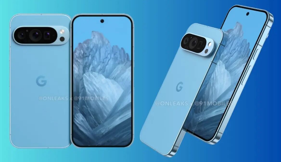 Рендеры Google Pixel 9 с тремя камерами и дисплеями