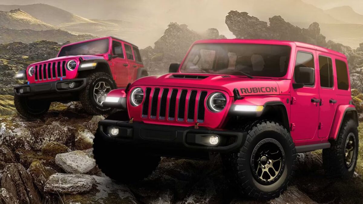Розовый цвет Tuscadero возвращается в модельный ряд Jeep Wrangler 2024 года