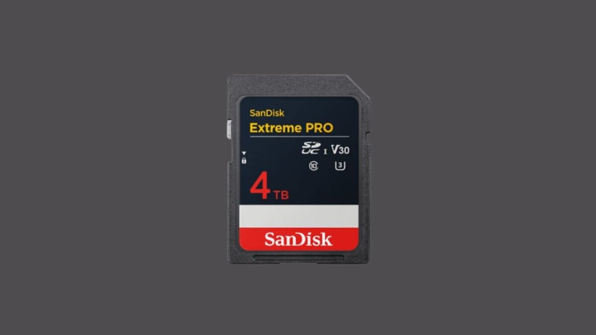 SanDisk сделал первую в мире SD-карту объемом 4 ТБ