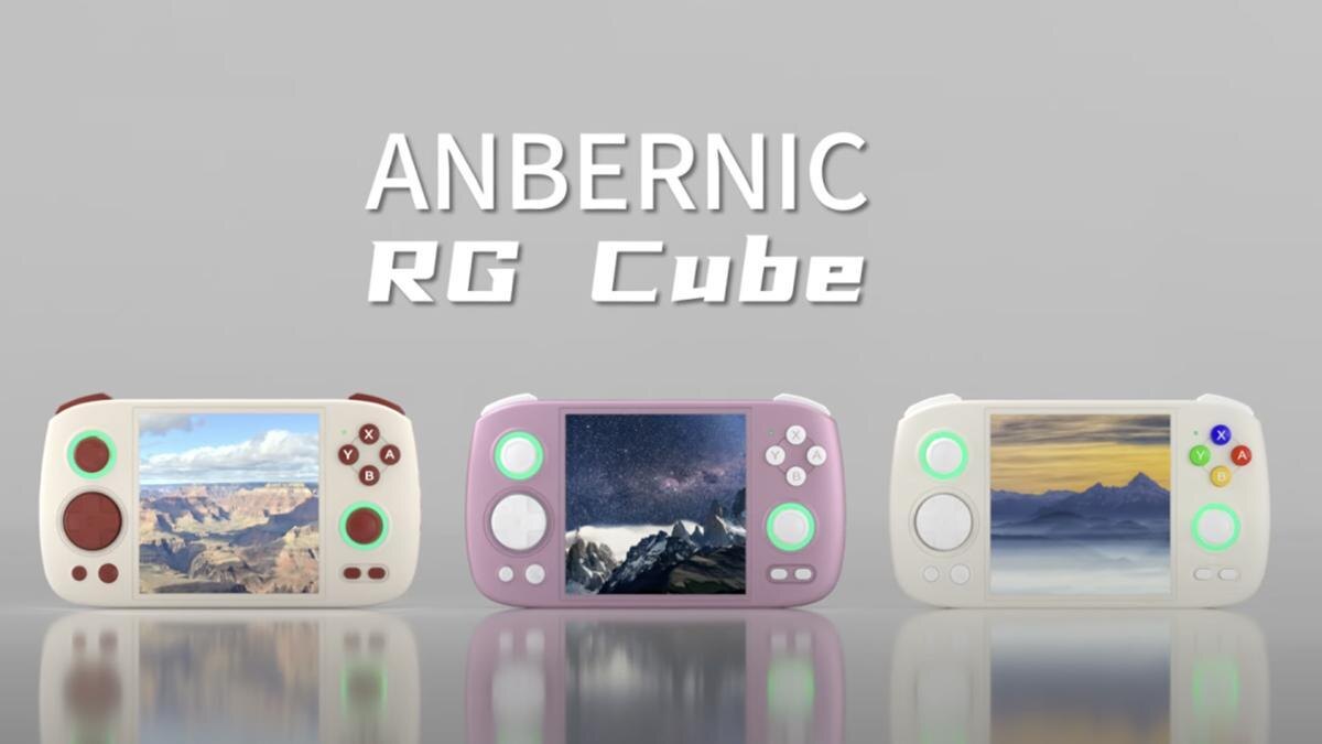 Анонсирована недорогая консоль с эмуляцией PS2 и экраном 1:1 — Anbernic RG Cube