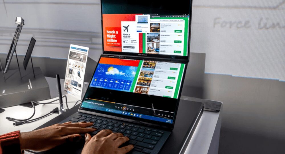 GPD выпустил ноутбук Duo с двойным вертикальным экраном