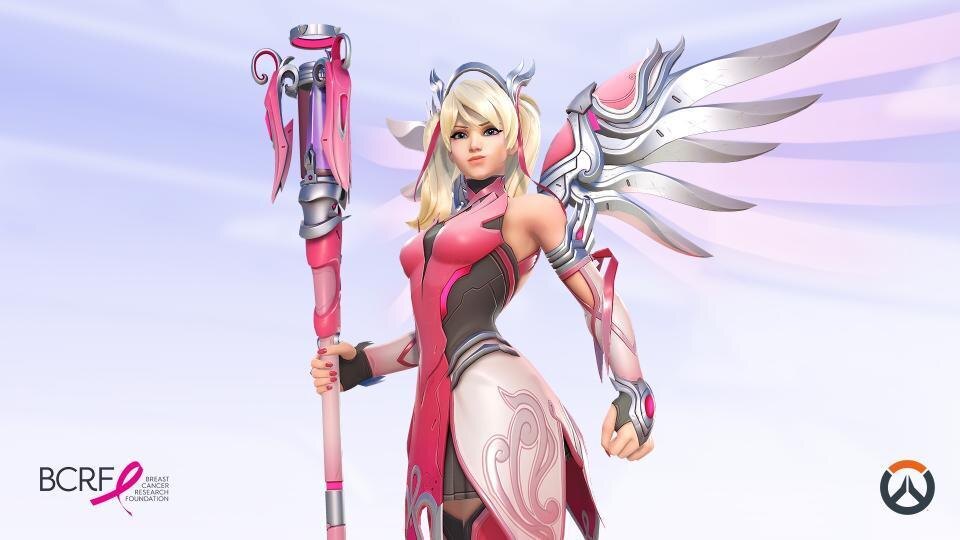 Возвращение Pink Mercy в Overwatch 2 для благотворительного сбора средств