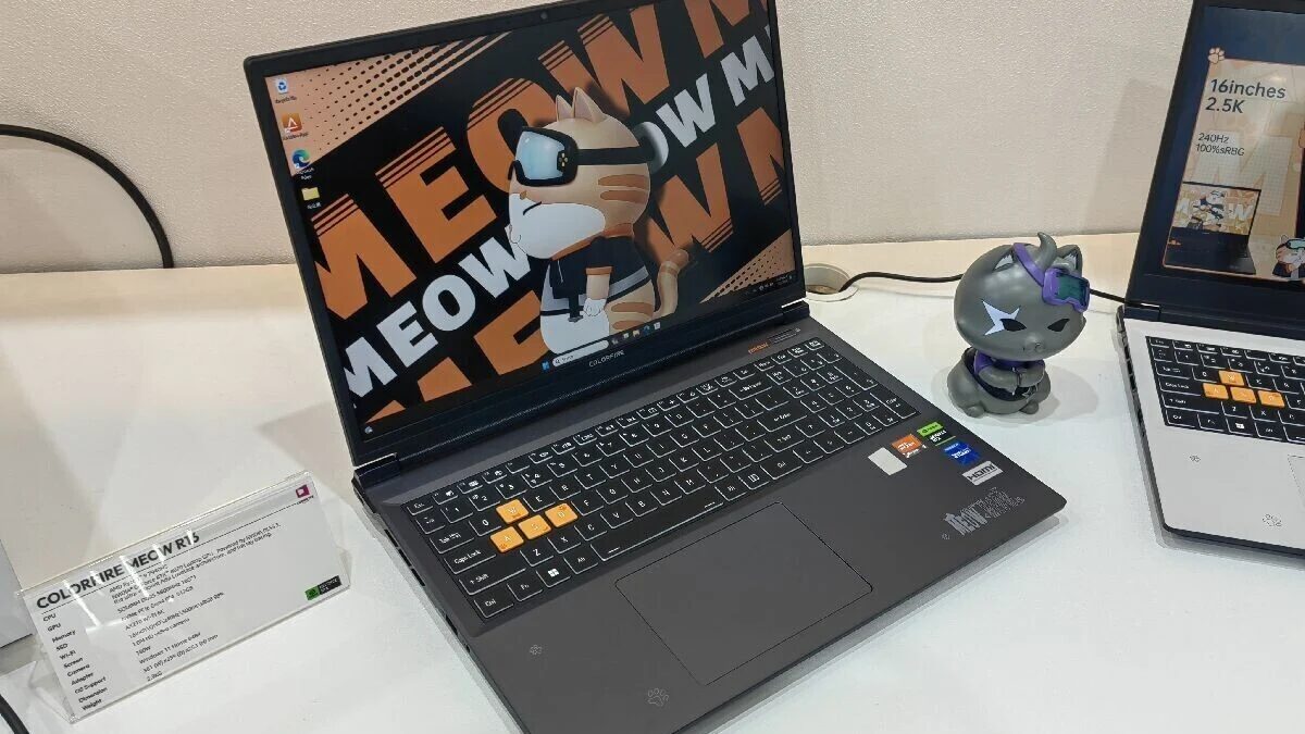 Игровые ноутбуки Colorful Colorfire MEOW появятся на глобальном рынке 4 colorful colorfire meow gaming laptop 3