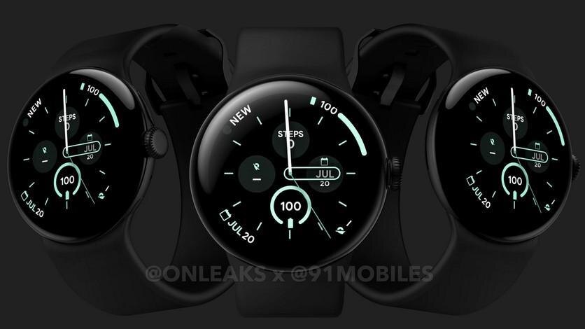 Google Pixel Watch 3 показали на рендерах