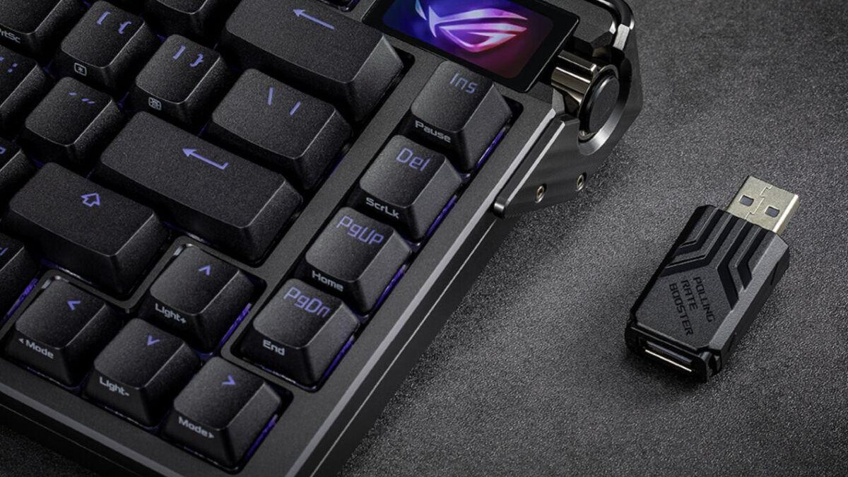 ASUS представил механическую беспроводную клавиатуру Azoth Extreme с OLED-дисплеем