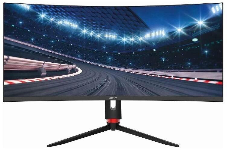 DIGMA выпустил изогнутый игровой монитор 34A711Q с откликом в 1 мс