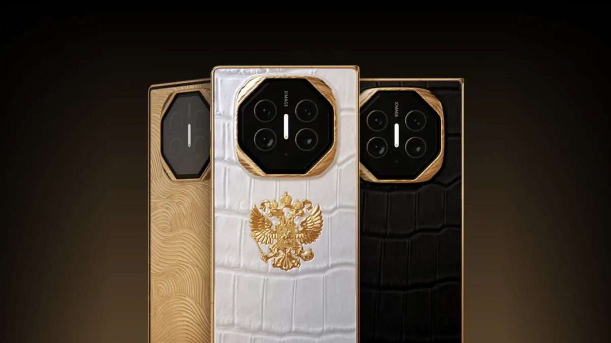 Caviar представил «тройную» раскладушку HUAWEI Mate XT с 18-каратным золотом