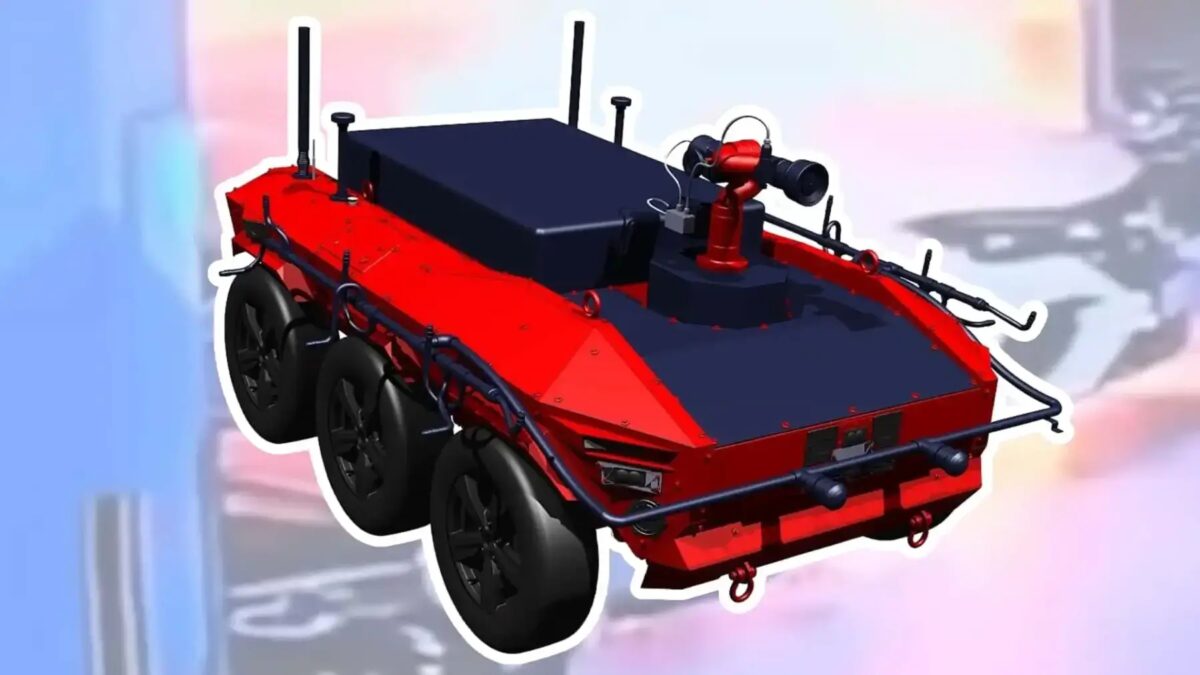 Hyundai представила робота для тушения пожаров электромобилей в подземных парковках