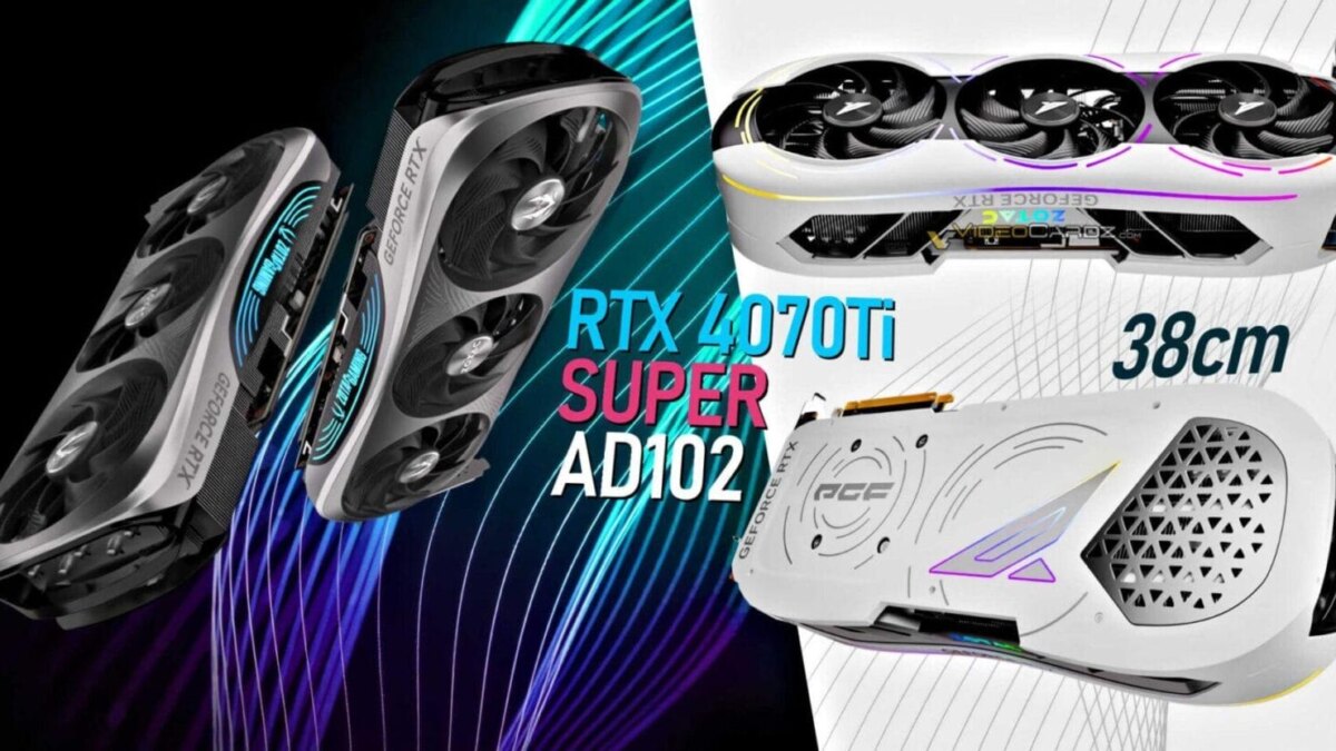 ZOTAC выпускает 38-сантиметровую видеокарту GeForce RTX 4070 Ti SUPER с графическим процессором AD102