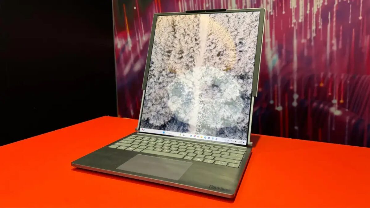 CES 2025: Lenovo показала ноутбук ThinkBook Plus Gen 6 со сворачивающимся экраном от Samsung Display