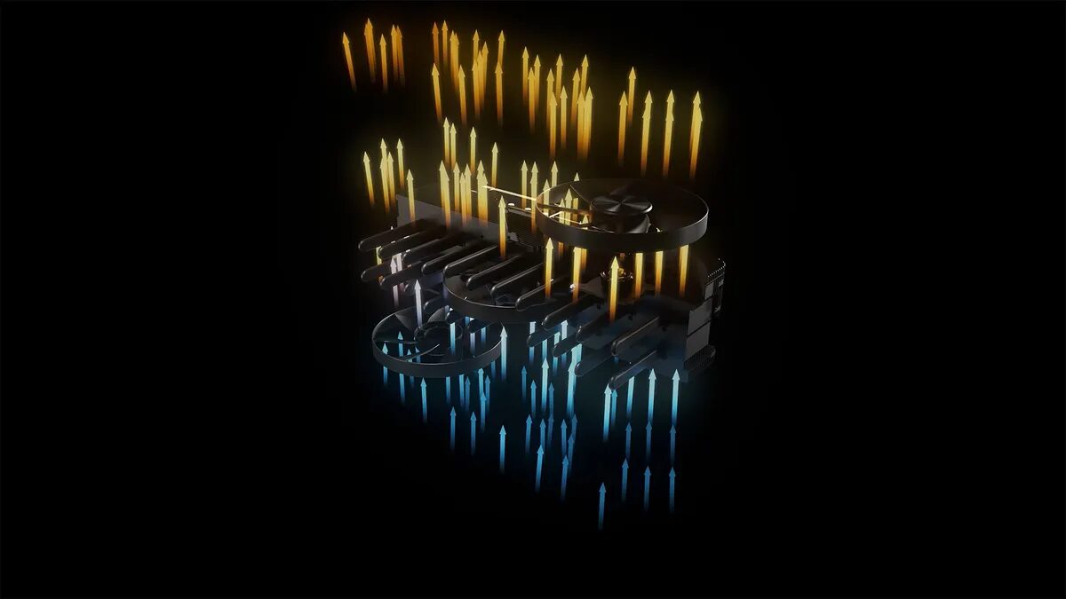 Nvidia показала прототип массивного кулера RTX 5090 FE на четыре слота