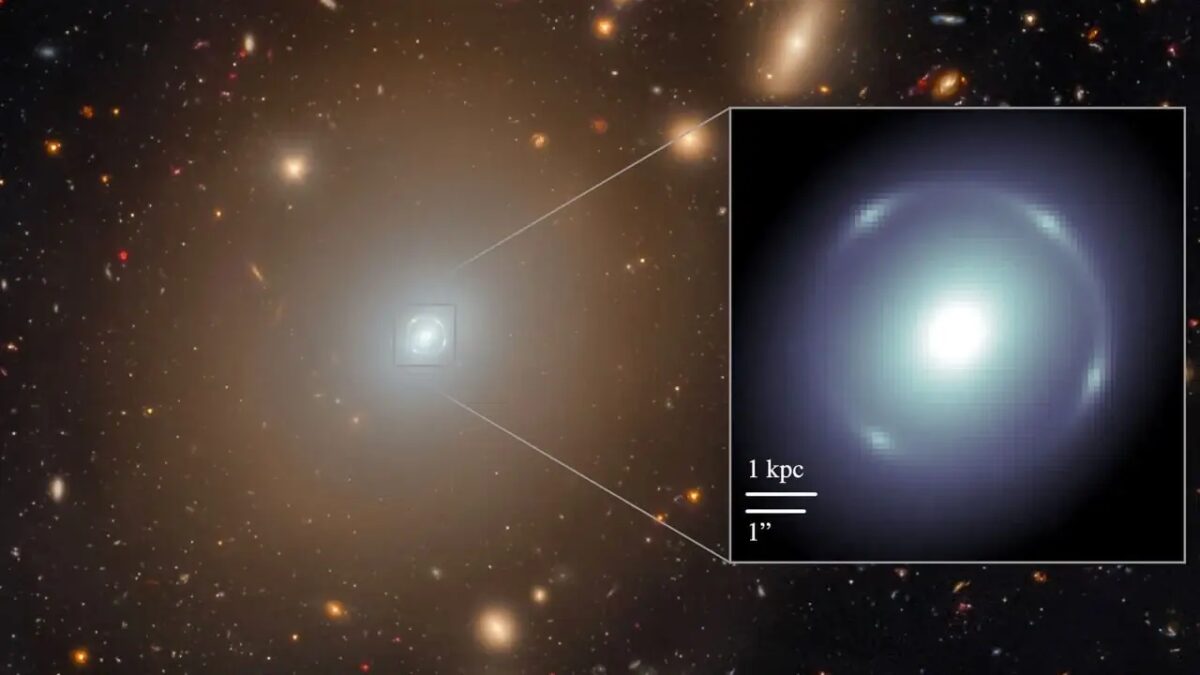 Телескоп Euclid зафиксировал идеальное «кольцо Эйнштейна»