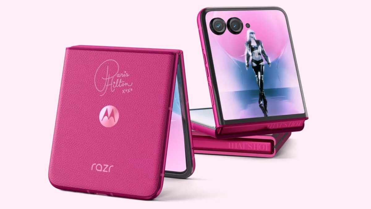 Motorola представила Razr Plus Paris Hilton Edition – ярко-розовый складной смартфон за $1 200