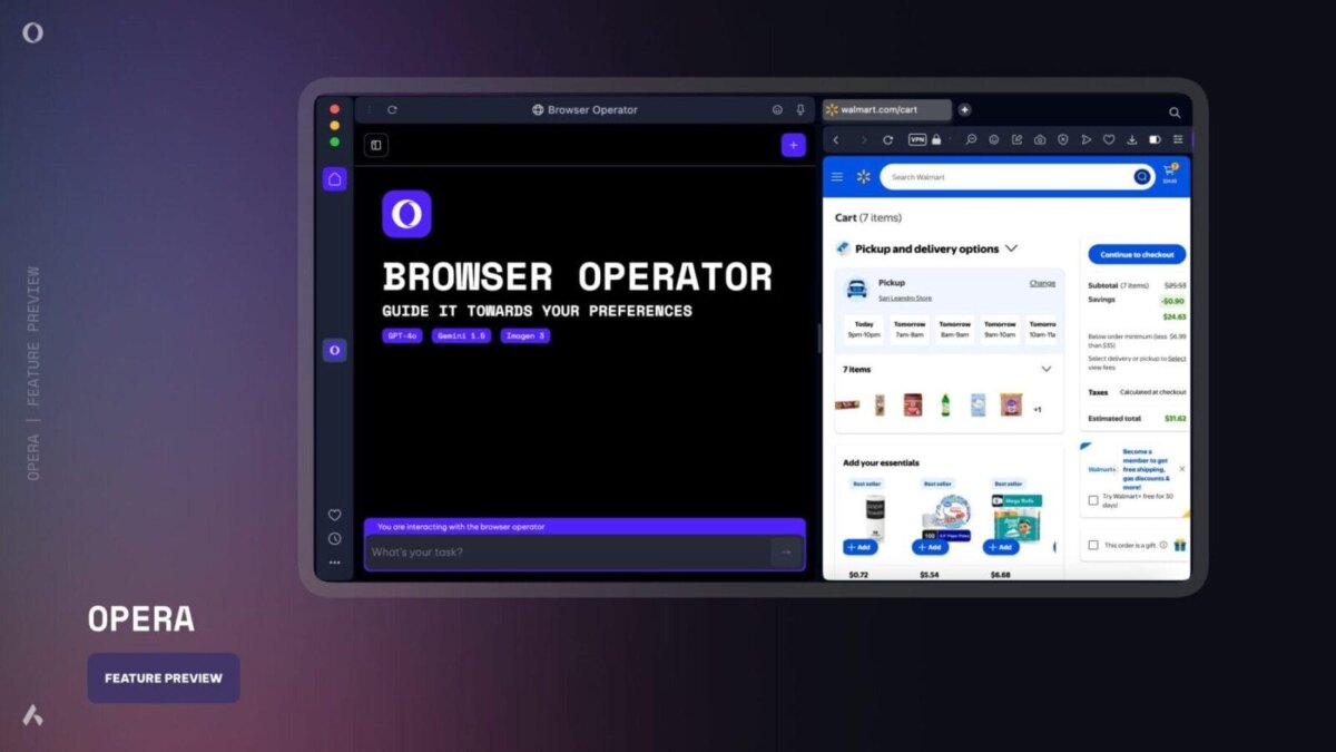 Opera представила AI-агента Browser Operator