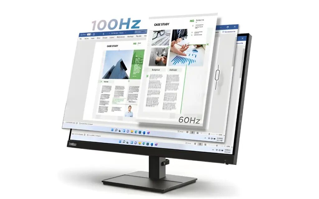 Lenovo выпускает 24,5-дюймовый офисный монитор 1080p с частотой 100 Гц и временем отклика 4 мс