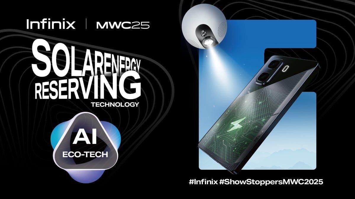 MWC 2025: Infinix представила смартфон с солнечной батареей
