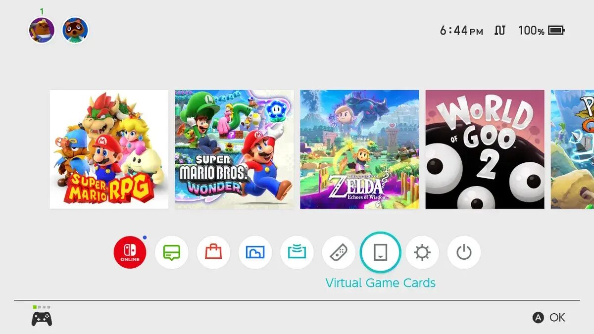 Nintendo вводит виртуальные игровые карты для цифрового обмена играми на Switch