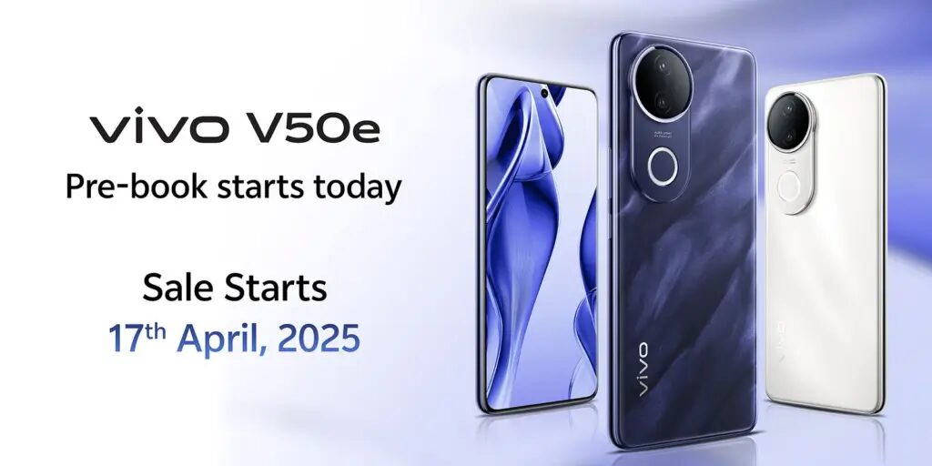 Vivo V50e официально представлен с 120 Гц экраном, камерой Sony и зарядкой 90 Вт