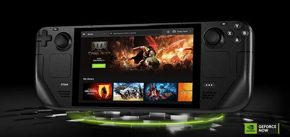 Сервис GeForce NOW теперь доступен на Steam Deck
