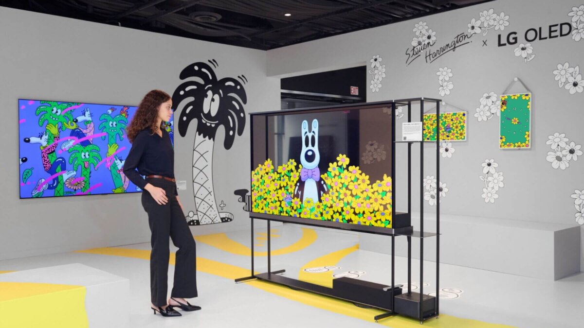 Поп-арт и технологии: LG OLED и Стивен Харрингтон на Frieze NY