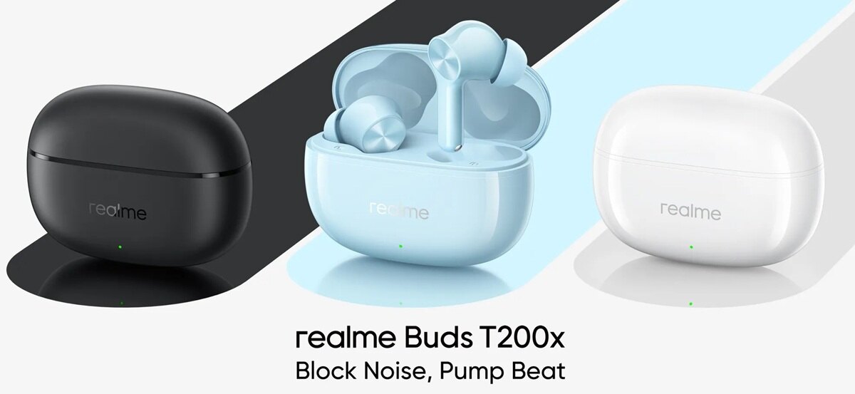 Realme выпустила беспроводные наушники Buds T200x