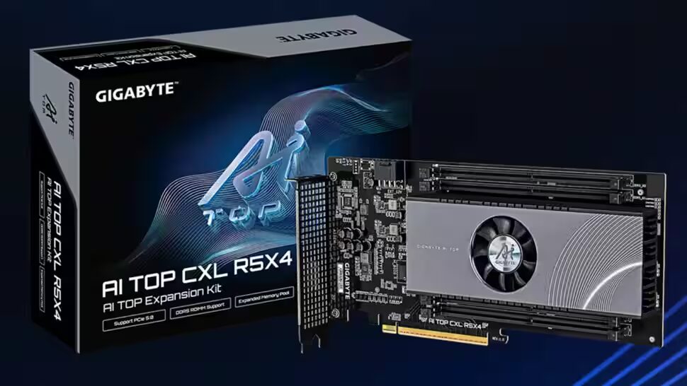 Gigabyte выпустила адаптер PCIe AI Top CXL R5X4 для расширения памяти рабочих станций